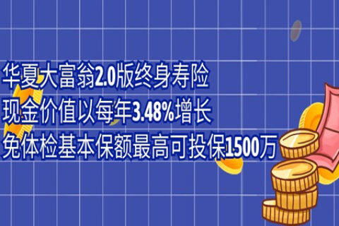 华夏大富翁(2.0版)终身寿险-保险超市