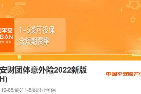 平安团体意外险2022新版-保险超市